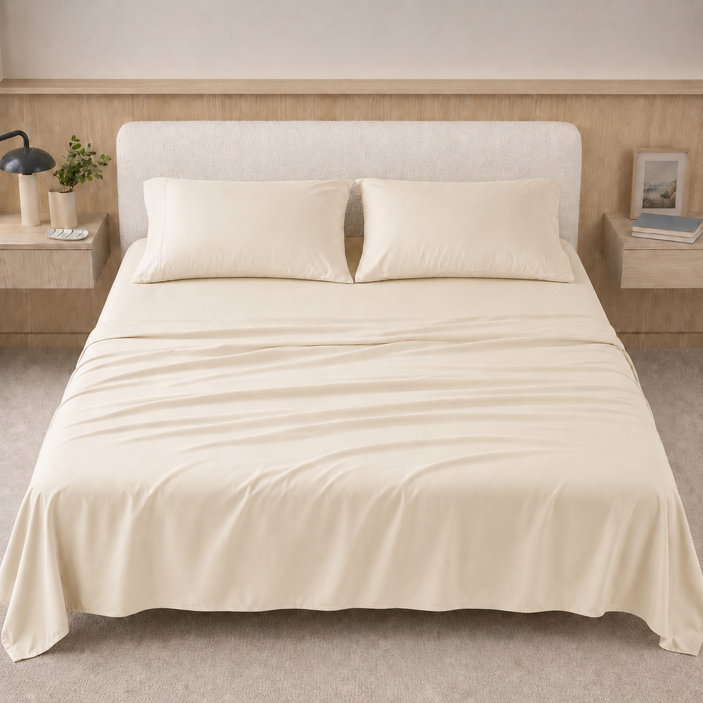 Cooling Bamboo Lyocell Sheet Set - Ivory