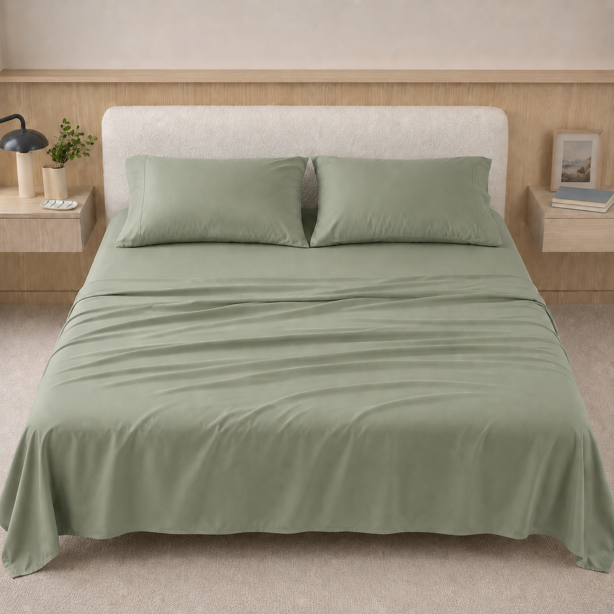 Cooling Bamboo Lyocell Sheet Set - Sage Green
