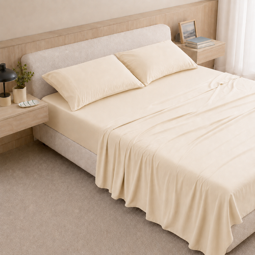 Cooling Bamboo Lyocell Sheet Set - Ivory