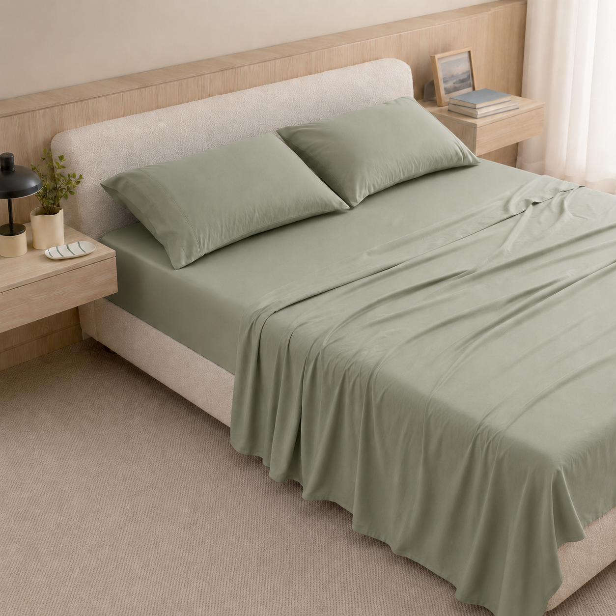 Cooling Bamboo Lyocell Sheet Set - Sage Green