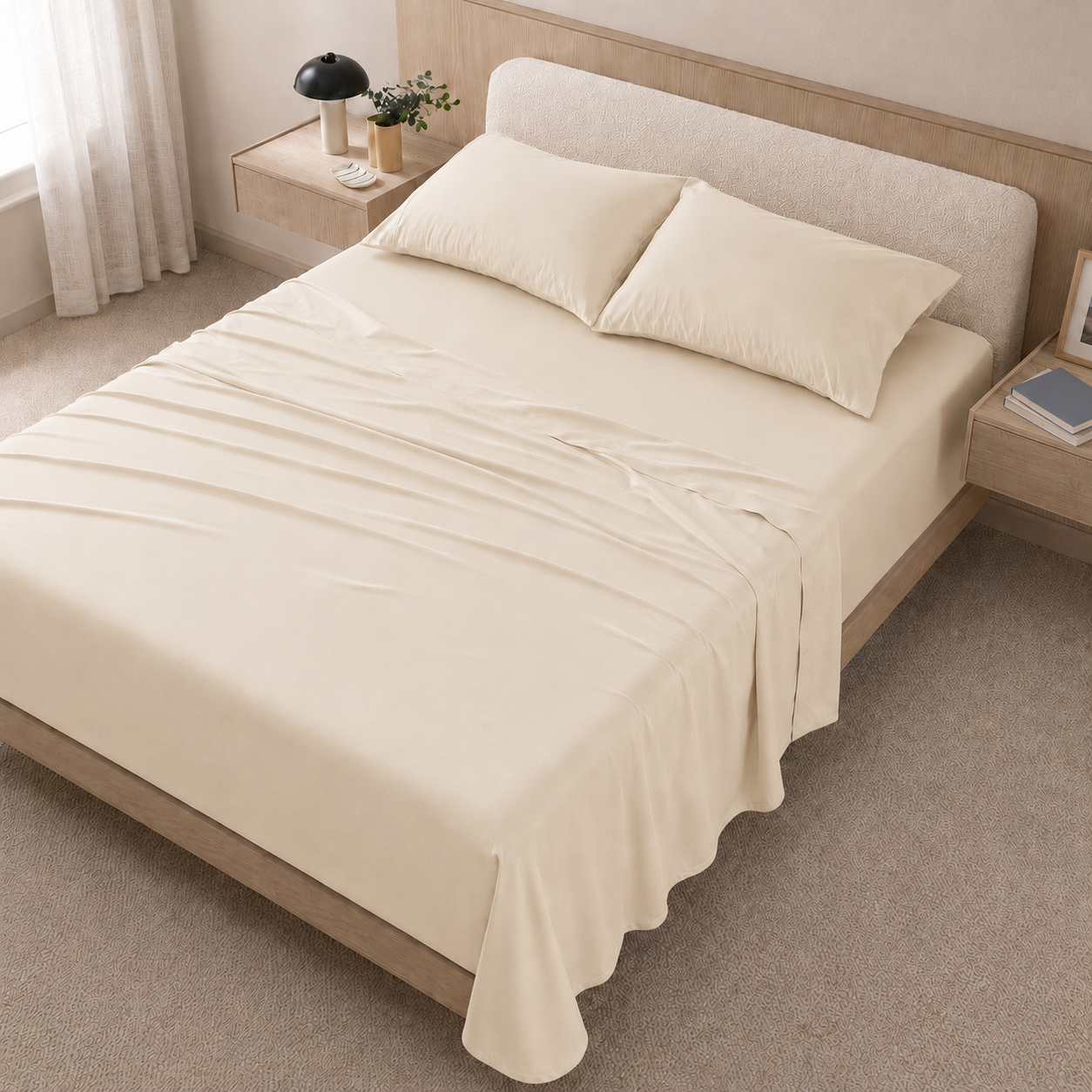 Cooling Bamboo Lyocell Sheet Set - Ivory