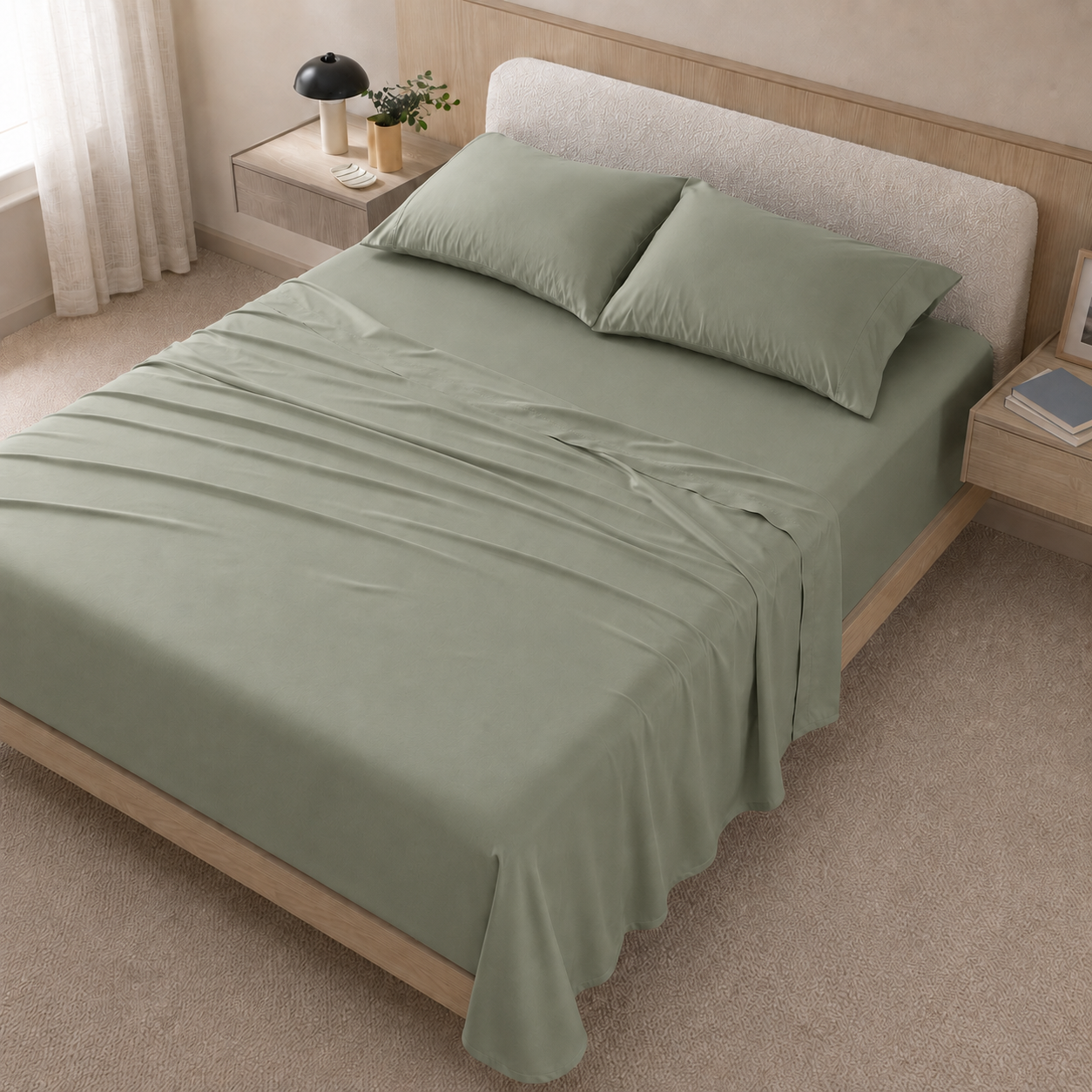 Cooling Bamboo Lyocell Sheet Set - Sage Green