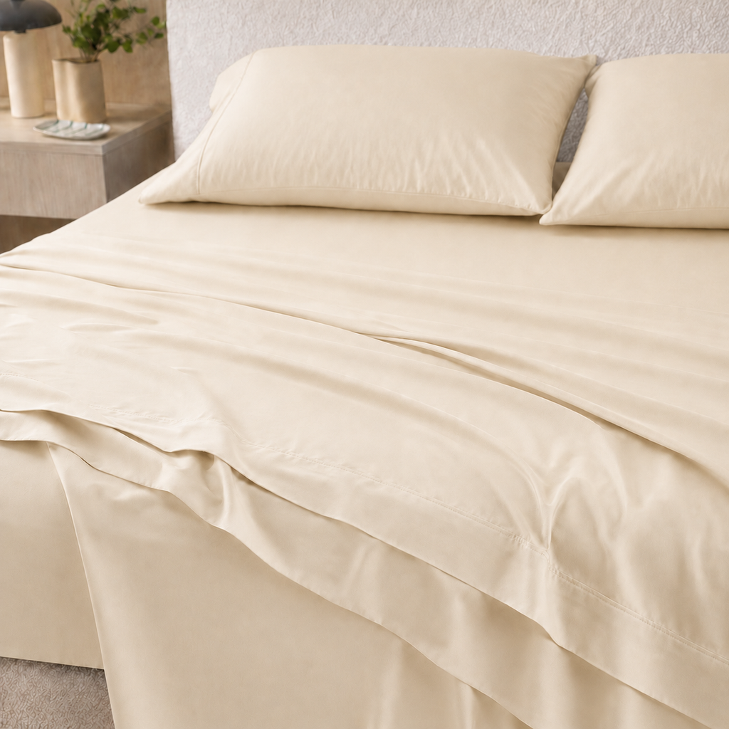 Cooling Bamboo Lyocell Sheet Set - Ivory