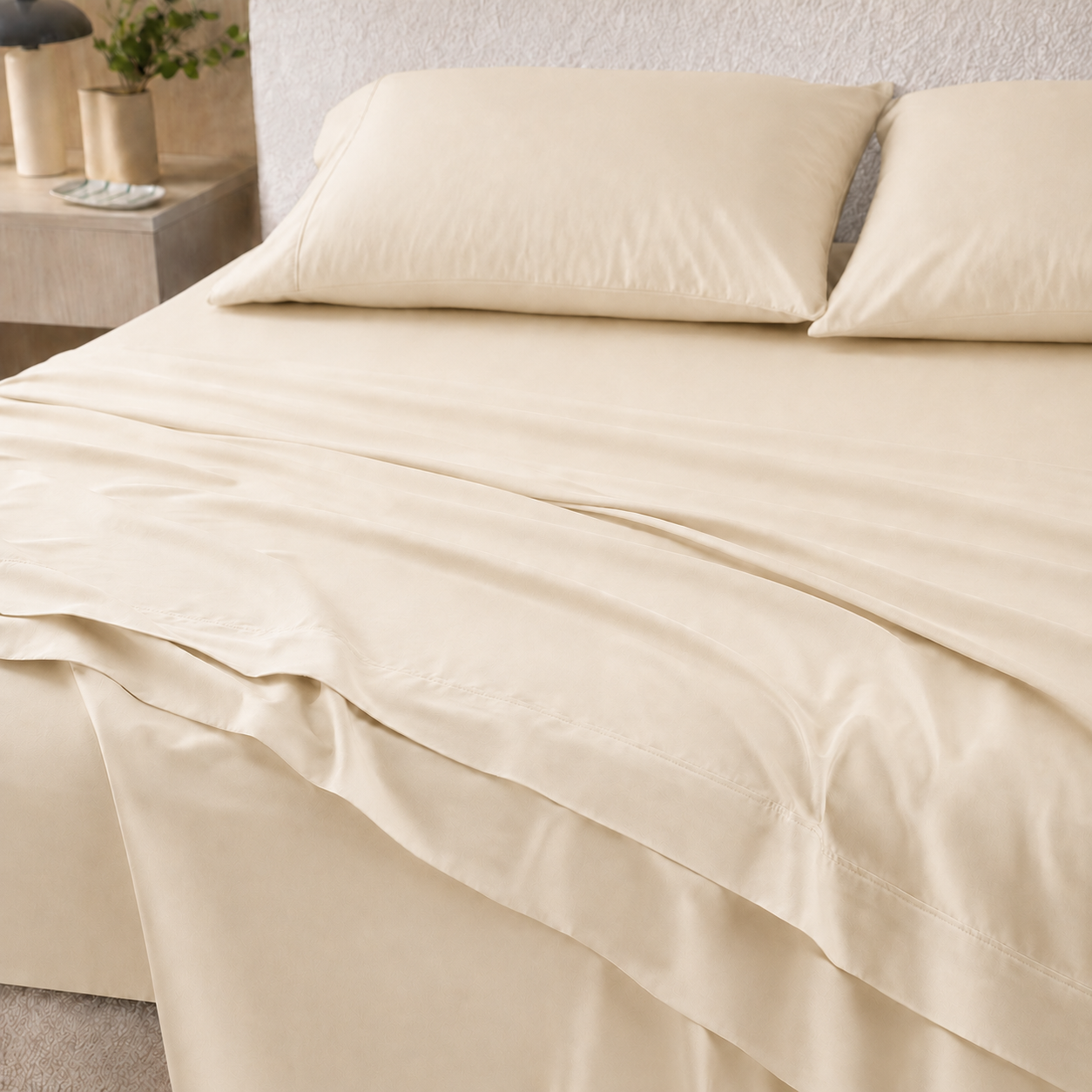 Cooling Bamboo Lyocell Sheet Set - Ivory