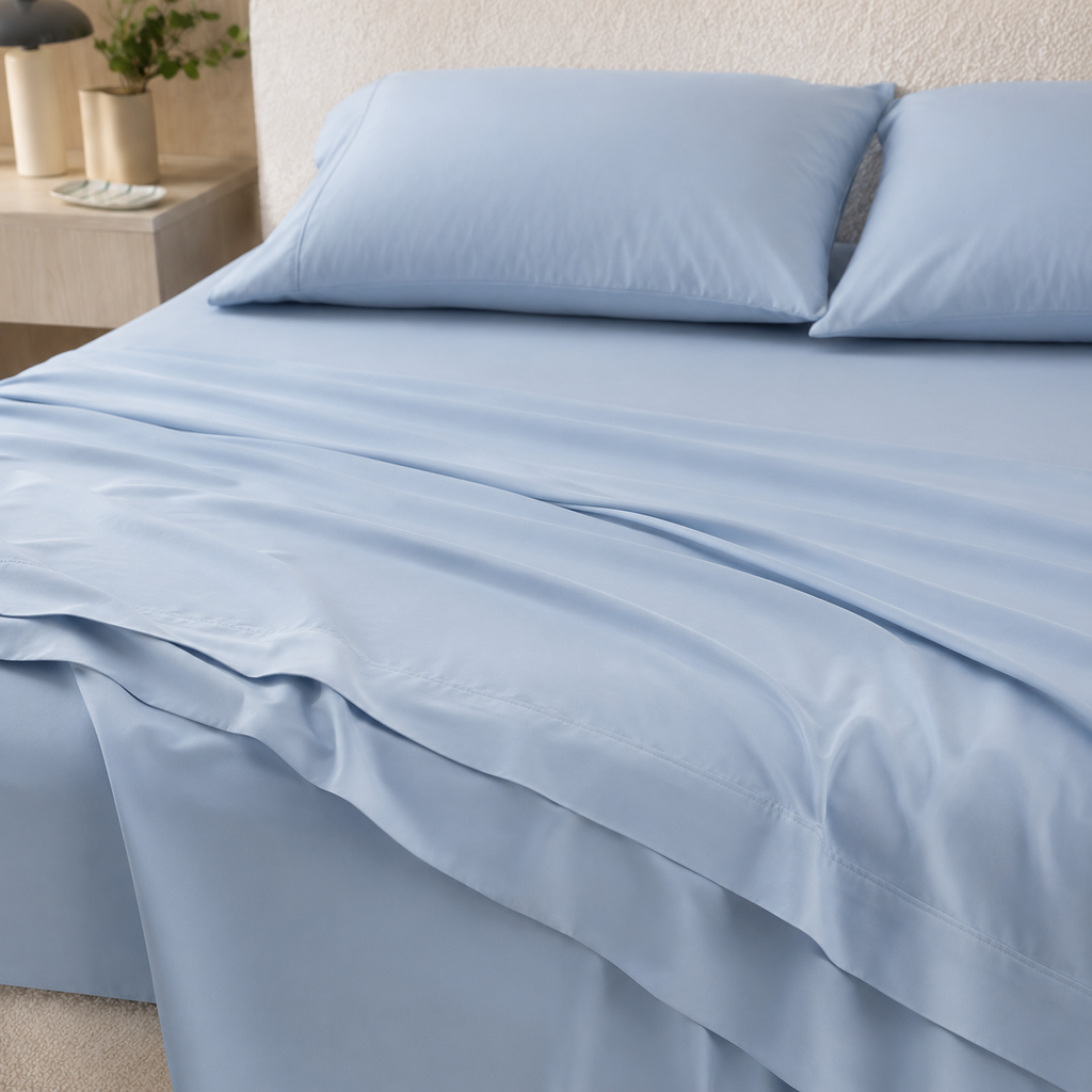 Cooling Bamboo Lyocell Sheet Set - Light Blue