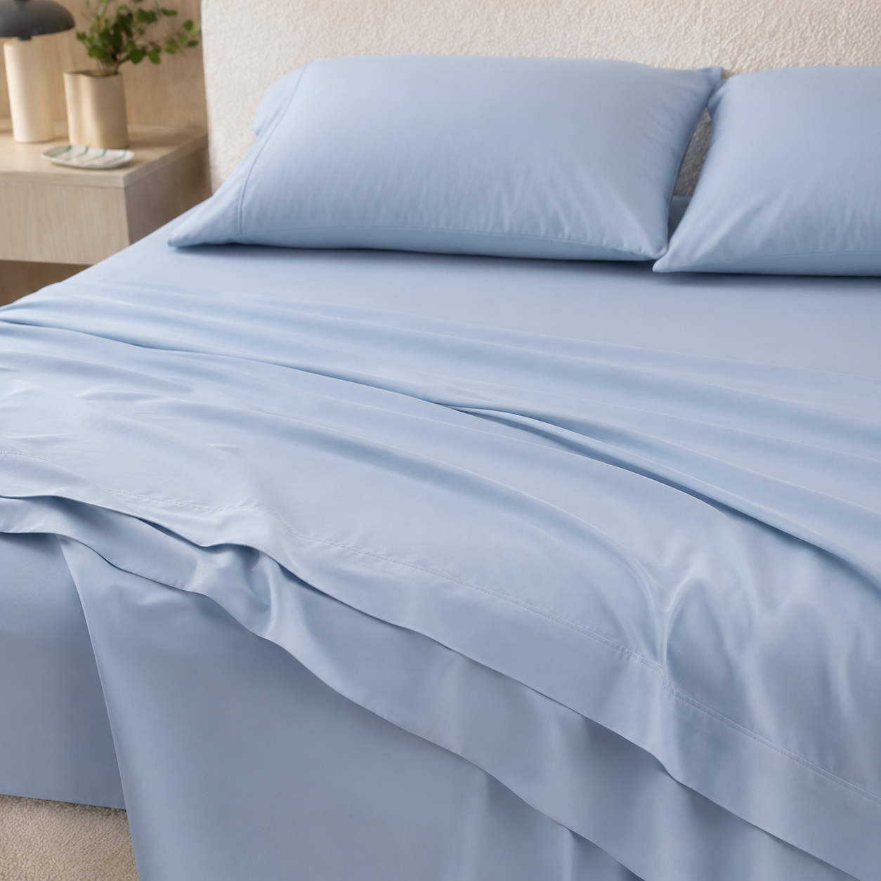 Cooling Bamboo Lyocell Sheet Set - Light Blue