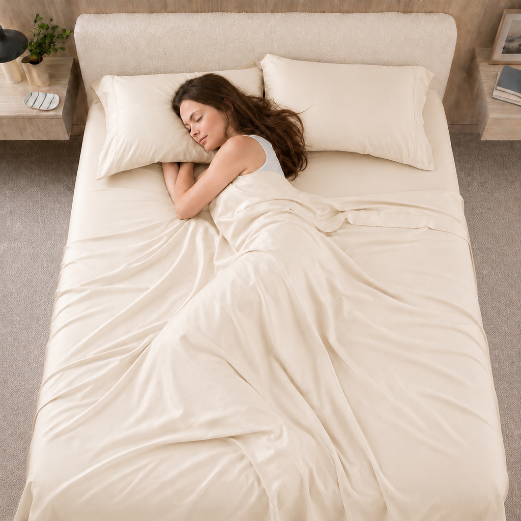 Cooling Bamboo Lyocell Sheet Set - Ivory