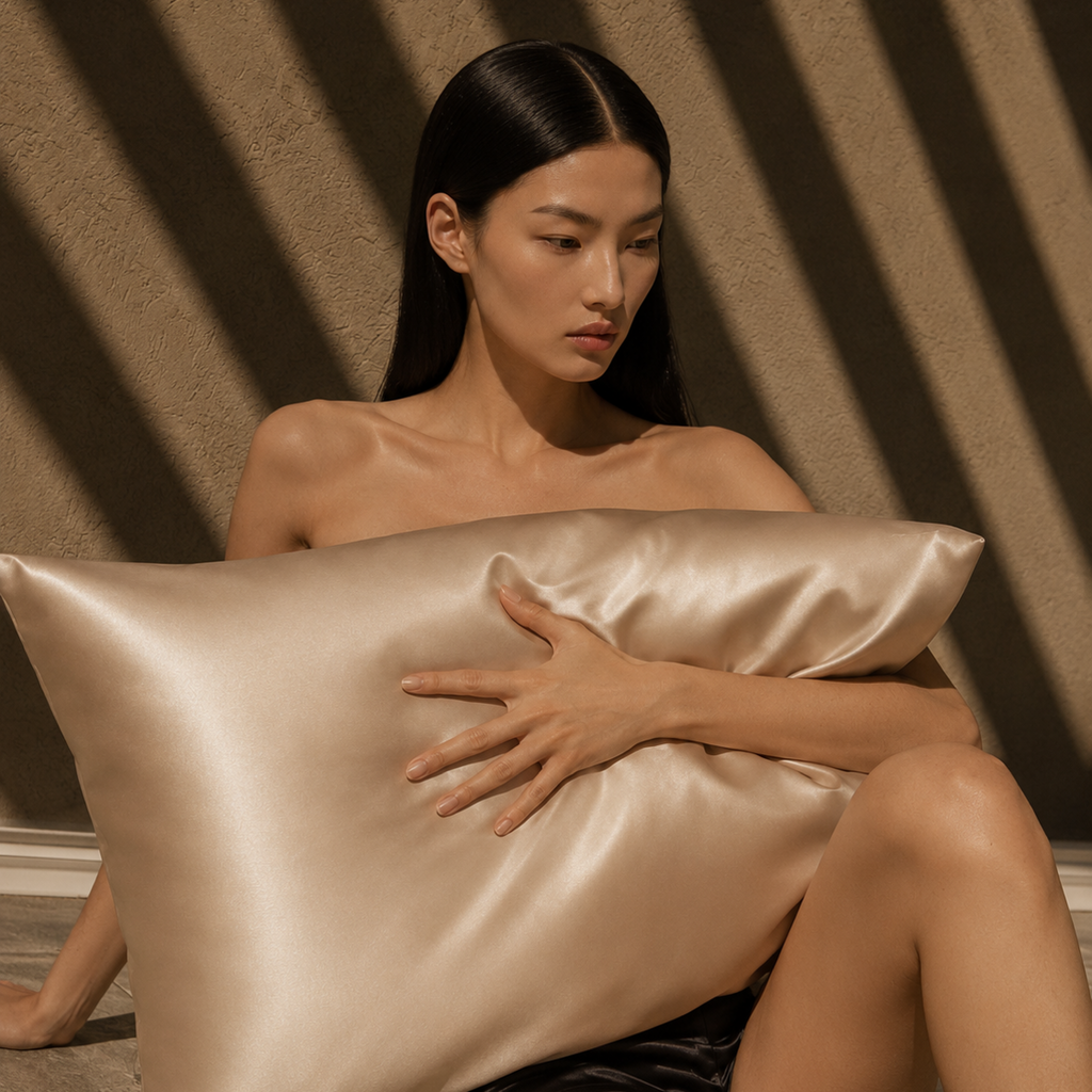 QUEEN PINK MULBERRY SILK PILLOWCASE