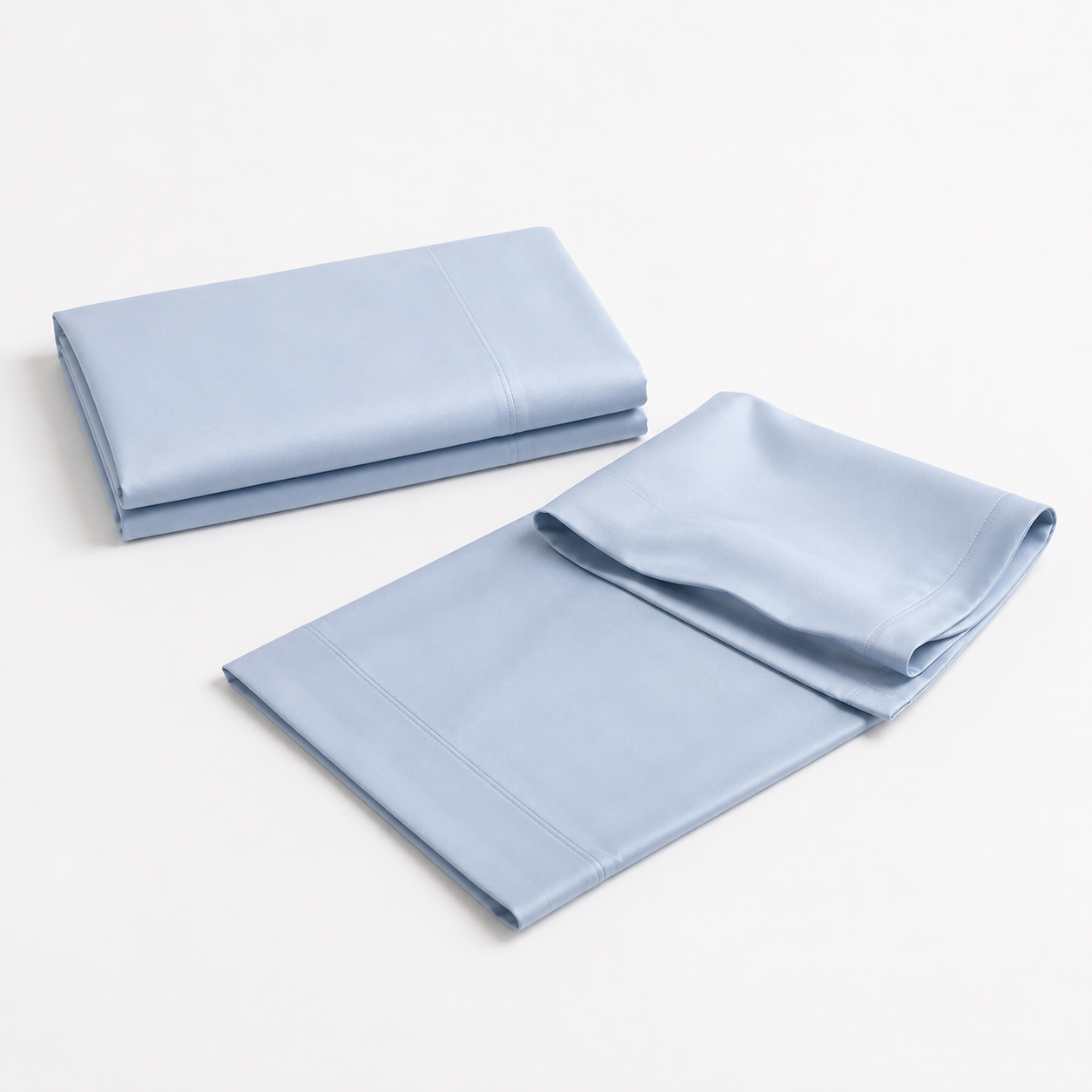Cooling Bamboo Lyocell Pillowcase Set - Light Blue