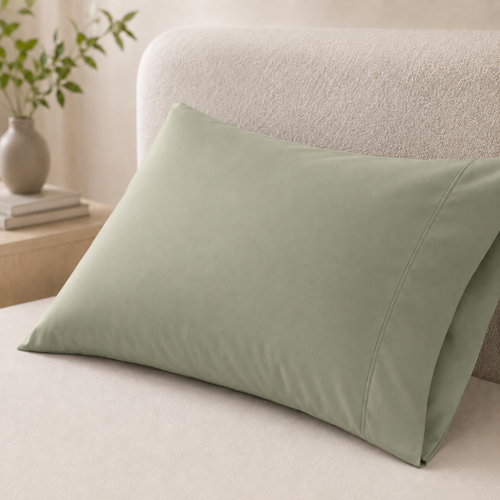 Cooling Bamboo Lyocell Pillowcase Set - Sage Green