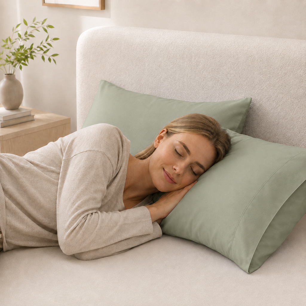 Cooling Bamboo Lyocell Pillowcase Set - Sage Green