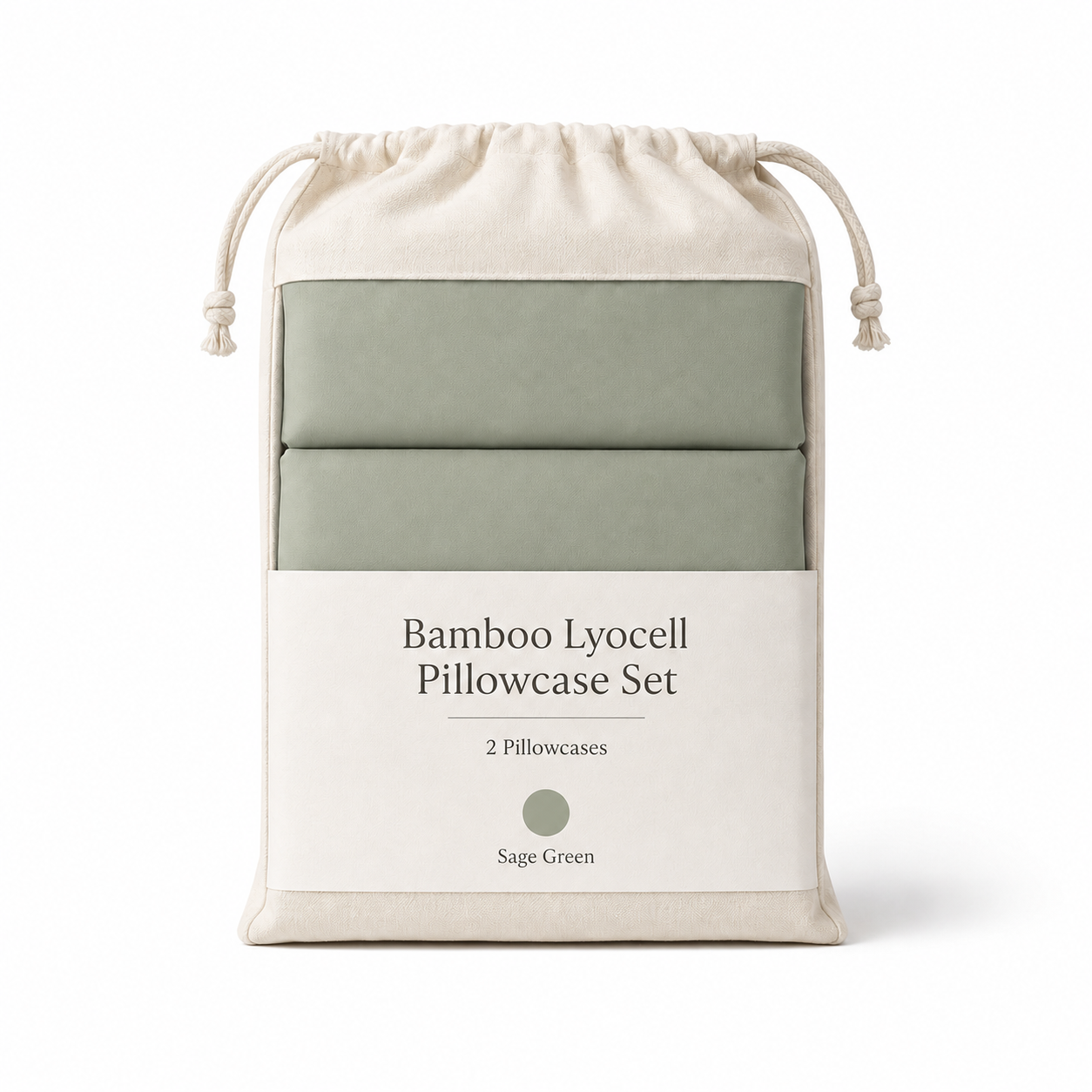 Cooling Bamboo Lyocell Pillowcase Set - Sage Green