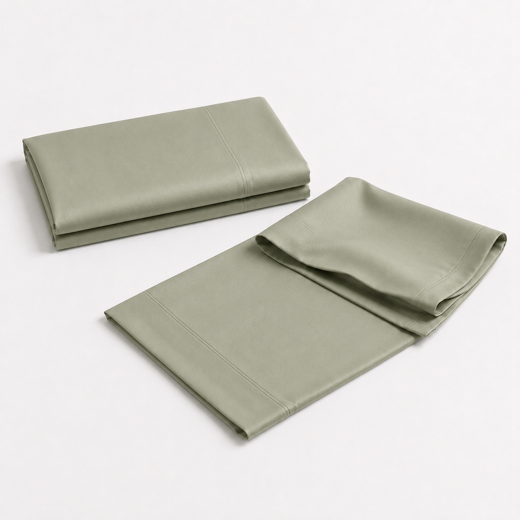 Cooling Bamboo Lyocell Pillowcase Set - Sage Green