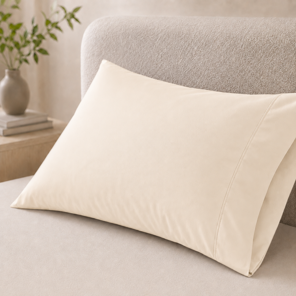 Cooling Bamboo Lyocell Pillowcase Set - Ivory