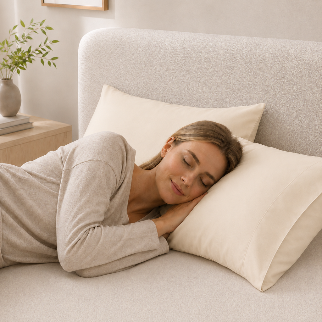 Cooling Bamboo Lyocell Pillowcase Set - Ivory