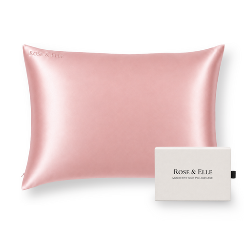 QUEEN PINK MULBERRY SILK PILLOWCASE