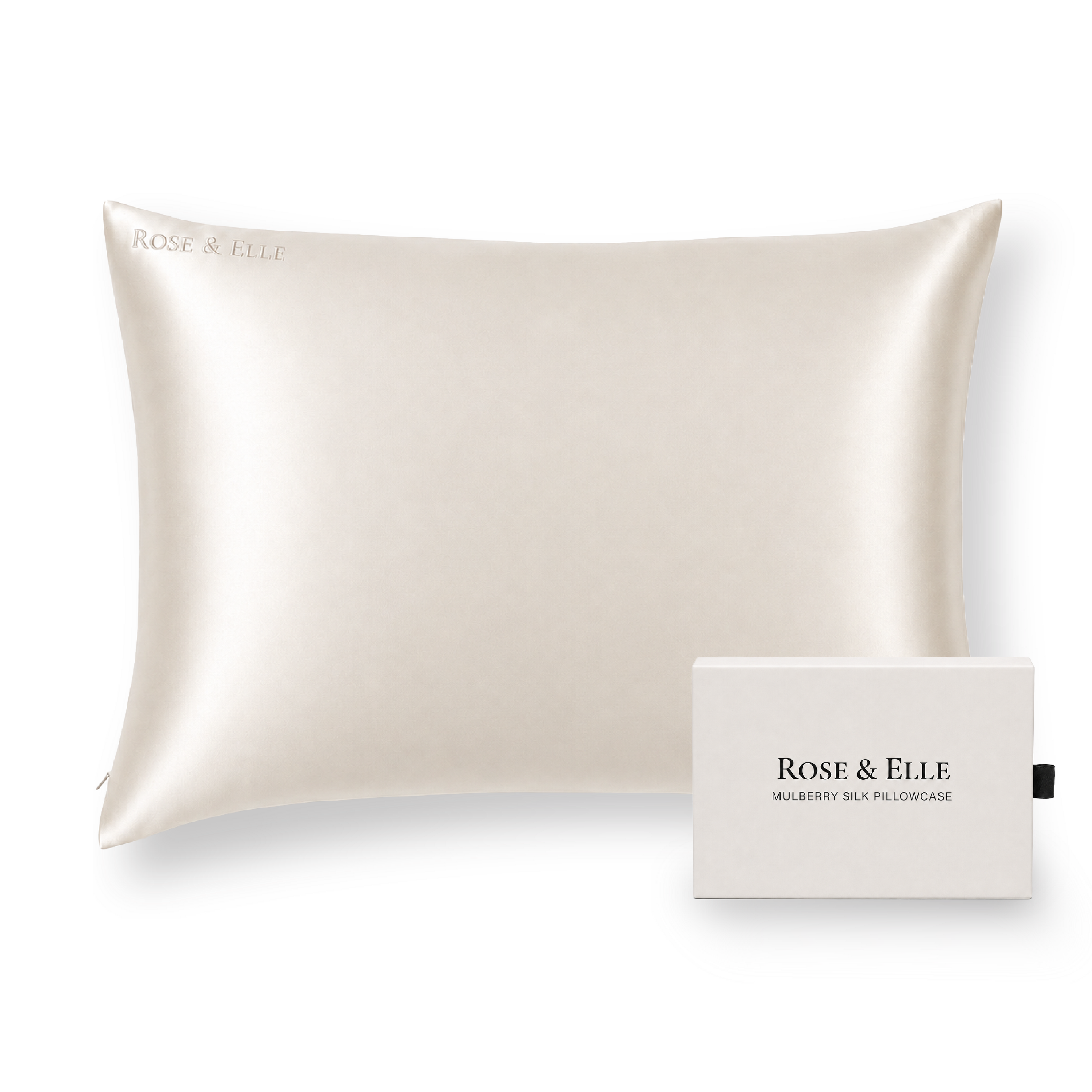 QUEEN WHITE MULBERRY SILK PILLOWCASE
